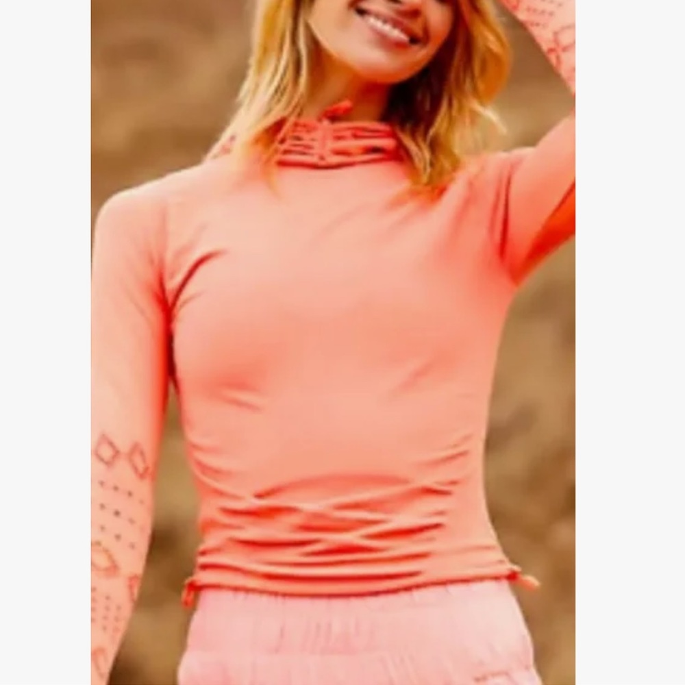🌺Free people NWOT good karma l/s hoodie - Picture 2 of 10